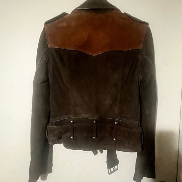 AllSaints Pipe Western Leather Jacket - Picture 4 of 5